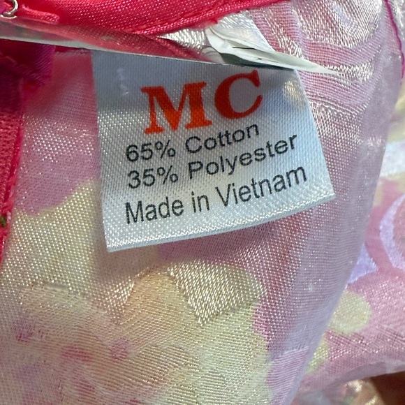 Floral Pink and Yellow Dress - Picture 5 of 7